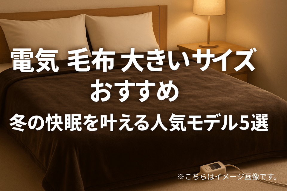 電気毛布大きいサイズおすすめ|掛け敷き兼用の人気モデル5選【2025年最新版】