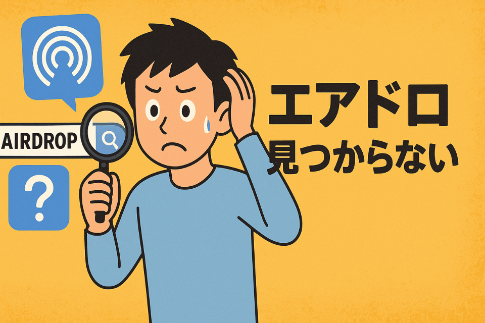 エアドロ 見つからないときの完全対処ガイド｜原因チェックから解決策・代替手段まで
